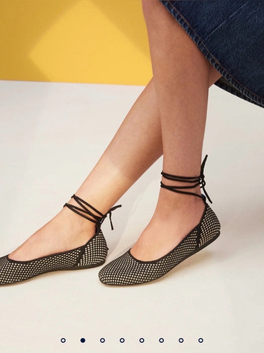 Rothy's Black Mesh Ballet Flats